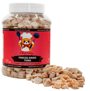 100% Wild Caught Tuna Treats for Cats & Dogs - USA Inspected & Tested - Chef - Kitty