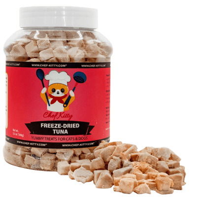 100% Wild Caught Tuna Treats for Cats & Dogs - USA Inspected & Tested - Chef - Kitty
