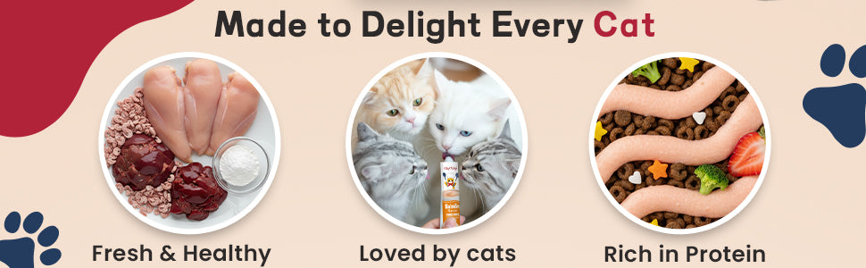 Chef Kitty Purée Pops, Cat Treats, Grain-Free, Lickable, Squeezable Creamy Cat Treat/Topper with Vitamin E & Taurine