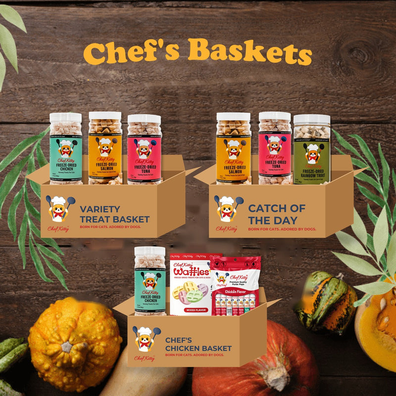 Chef Kitty treat baskets