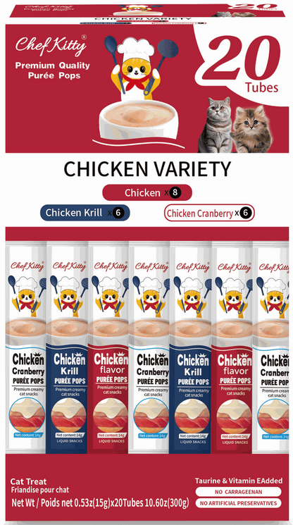 Chef Kitty Purée Pops, Cat Treats - Chef - Kitty