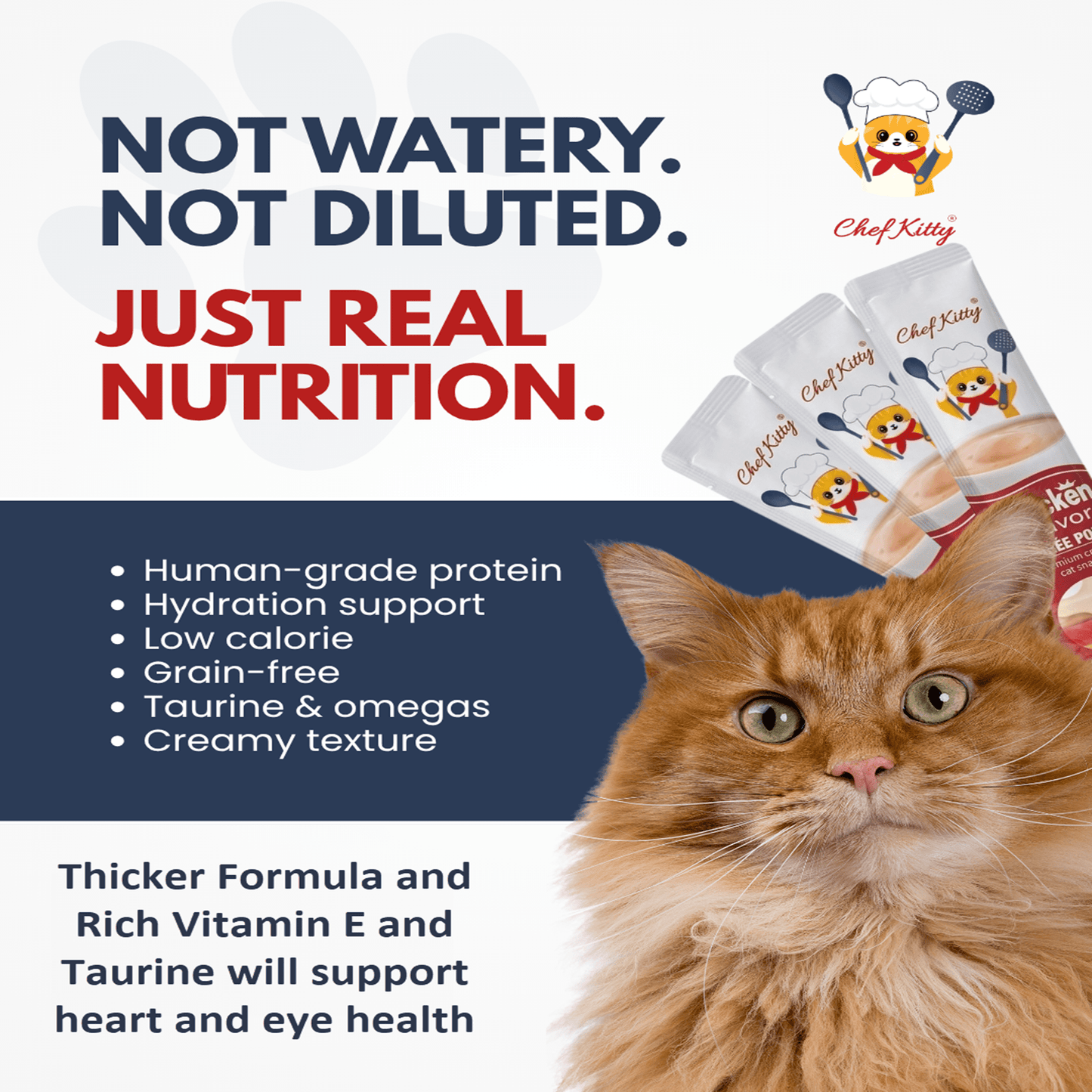 Chef Kitty Purée Pops - Grain - Free Cat Treats 20 Pack - Chef - Kitty