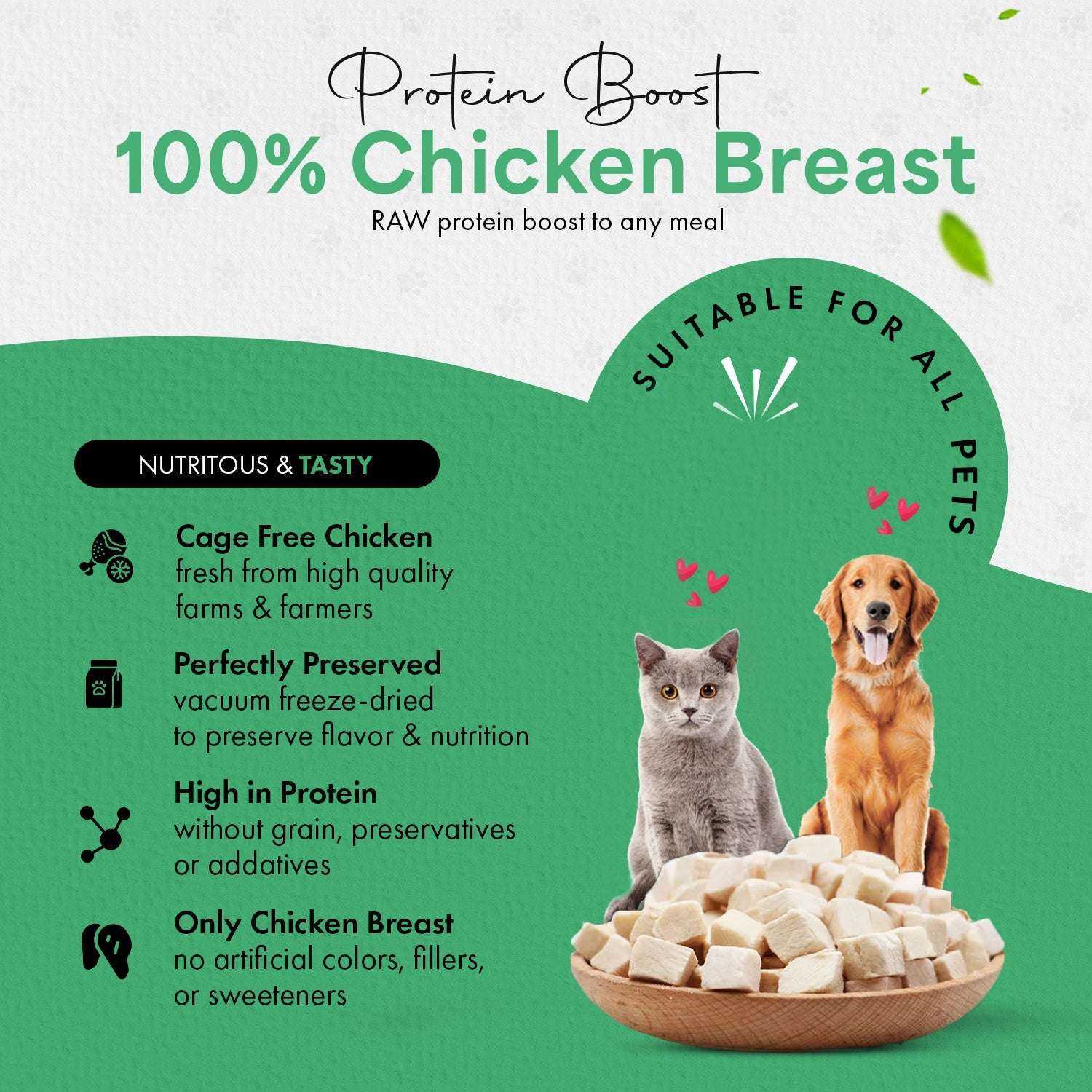 Freeze Dried Chicken Cat and Dog Treats - Chef - Kitty