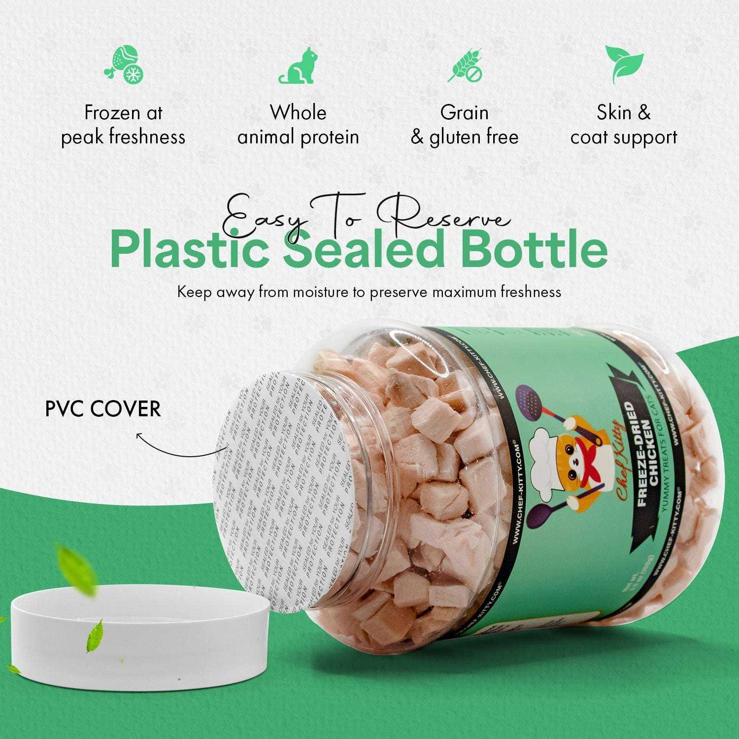 Freeze Dried Chicken Cat and Dog Treats - Chef - Kitty