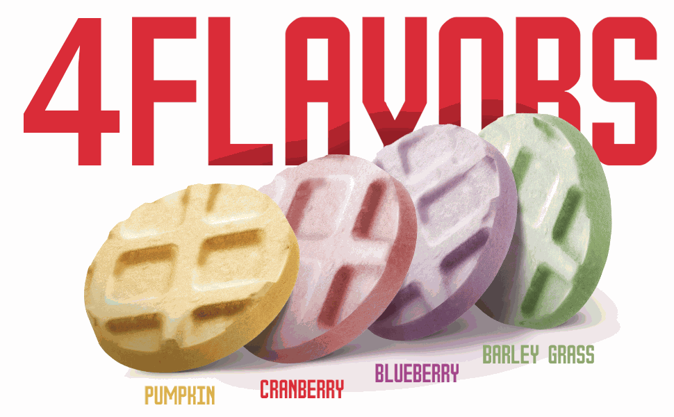 Freeze Dried Chicken Cat & Dog Treats - Waffles made with Human Grade Chicken Breast & Liver - 4 Natural Flavors - Healthy, Tasty, Dry Food for Indoor Cats, Kittens, Dogs - Inspected & Tested in the USA - Chef - Kitty