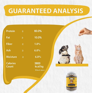 Freeze Dried Beef Liver Treats, High Protein, Health Training Treats - Chef - Kitty
