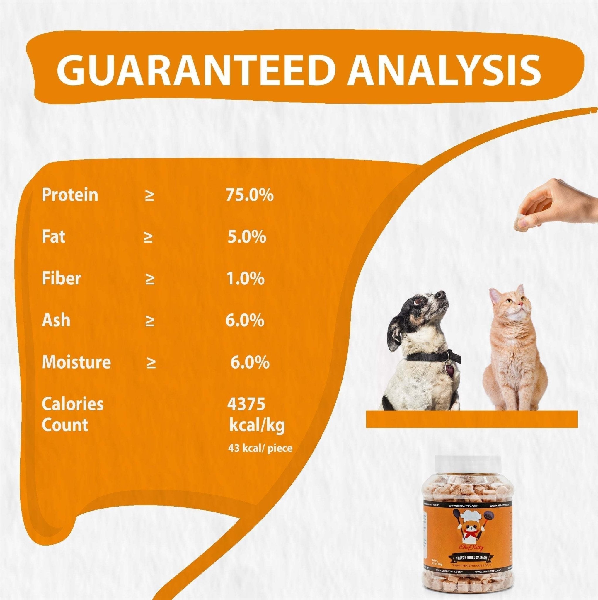 Pet Treats for Cats & Dogs – Wild-Caught Freeze-Dried Salmon