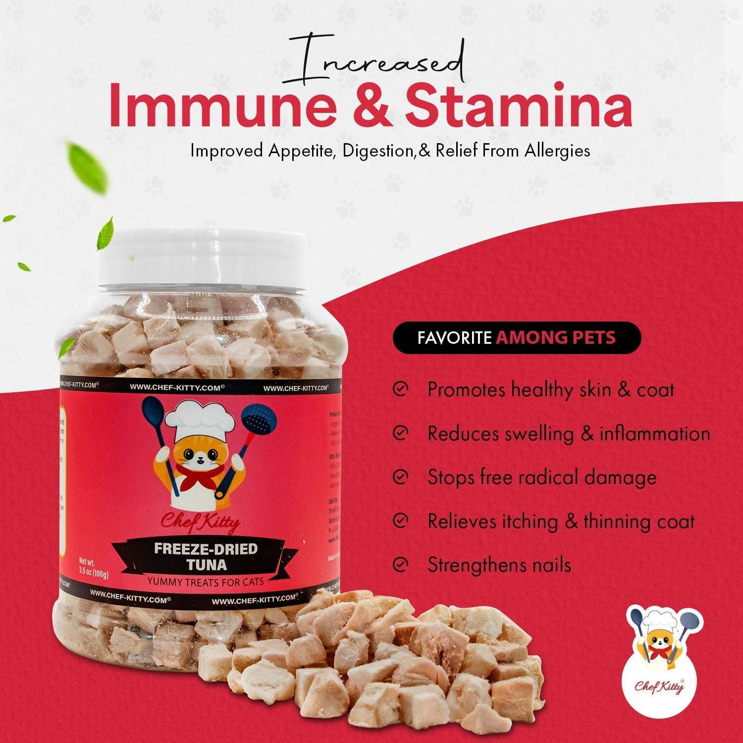 Freeze Dried Tuna Cat & Dog Treats - Chef - Kitty