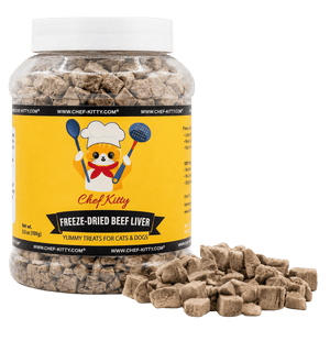 High - Protein Beef Liver Cat and Dog Treats - USA Inspected, Grain - Free! - Chef - Kitty