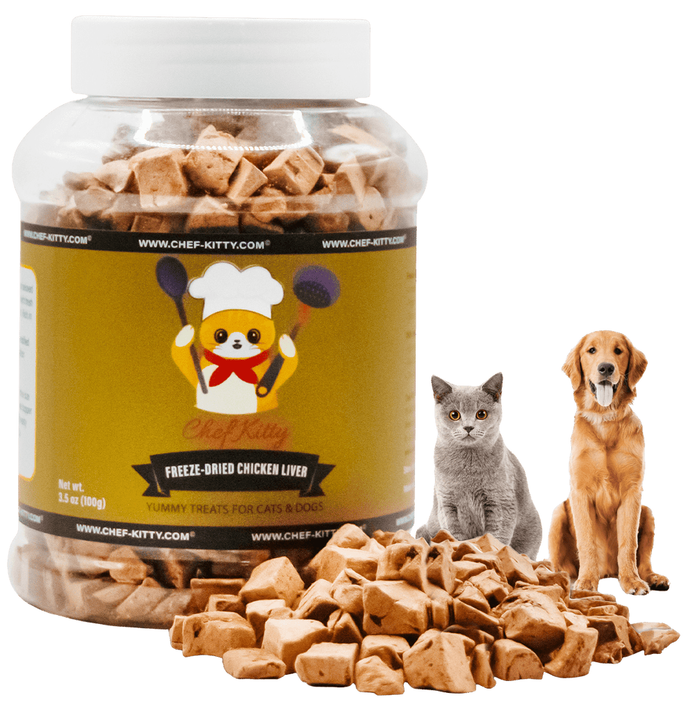 USA Inspected Freeze Dried Chicken Liver Pet Treats (1.75oz - 3.5oz) - Chef - Kitty